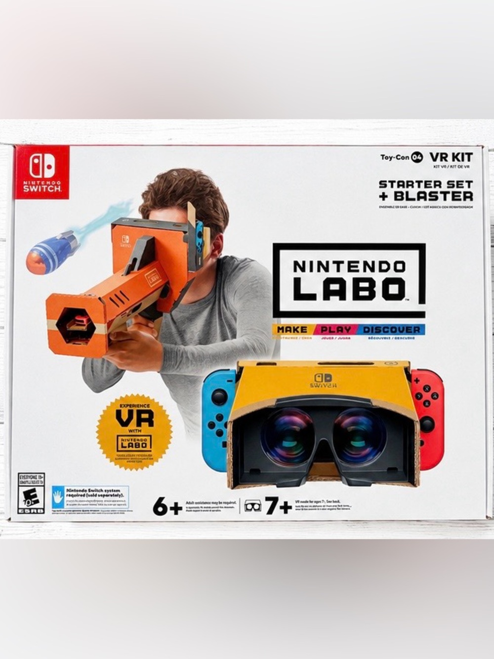 Nintendo Labo VR Kit Starter Set + Blaster Toy-Con 04 for Nintendo Switch